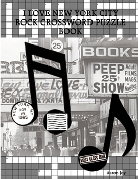 Paperback I Love New York City Rock Crossword Puzzle Book