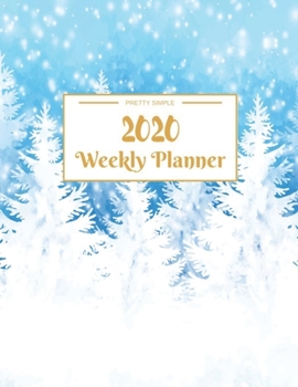 Paperback Weekly Planner 2020: Year At A Glance And Vertical Dated Pages - 8.5 x 11 inches 120 pages Book