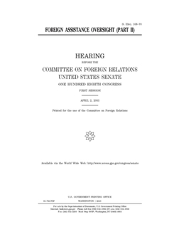 Foreign assistance oversight