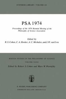 Paperback Psa 1974: Proceedings of the 1974 Biennial Meeting Philosophy of Science Association Book