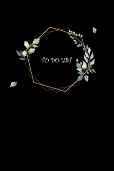 TO DO LIST: To Do List Undated Notebook, Daily Work Task Checklist, Daily Task Planner, Checklist Planner School Home Office Time Management | Leaf And Black Background Cover