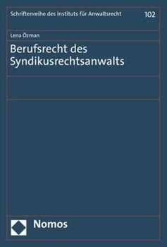 Paperback Berufsrecht Des Syndikusrechtsanwalts [German] Book