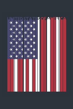 Vintage United States Of America Notebook - American Flag Writing Journal - United States Of America Gift - Retro American Diary: Medium College-Ruled ... Diary, 110 page, Lined, 6x9 (15.2 x 22.9 cm)