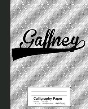 Paperback Calligraphy Paper: GAFFNEY Notebook Book