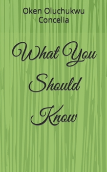 Paperback What You Should Know Book