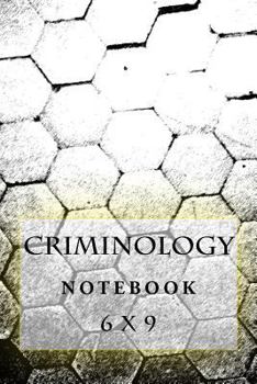 Paperback Criminology Notebook: 6 x 9 Book