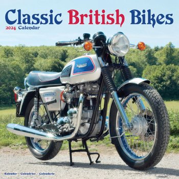 Calendar 2024 Classic British Bikes Wall Calendar Book