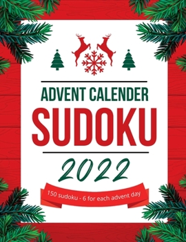 Paperback Advent Calendar 2022: Sudoku: Difficulty Levels from Easy to Hard: Stocking Stuffers Book
