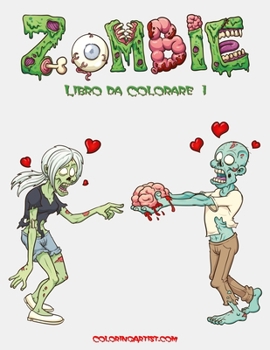 Paperback Zombie Libro da Colorare 1 [Italian] Book