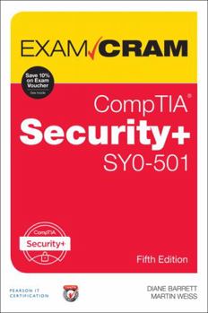 Paperback Comptia Security+ Sy0-501 Exam Cram Book