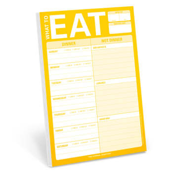 Hardcover Knock Knock Pads: What to Eat Pad Book