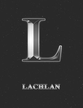 Lachlan: 2 Year Weekly Planner with Note Pages (24 Months) | Silver Effect Personalized Custom Letter L Initial First Name | 2020 - 2021 | Week ... | Plan Each Day, Set Goals & Get Stuff Done