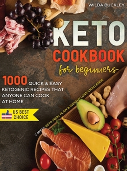 Hardcover Keto Cookbook for Beginners Book