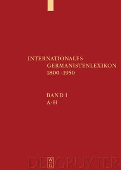 Hardcover Internationales Germanistenlexikon 1800-1950 (German Edition) [German] Book