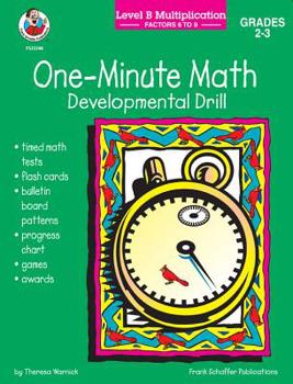 Paperback One Minute Math Level B Multiplication Factors 6 - 9 Book