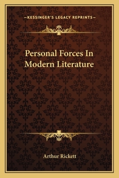 Paperback Personal Forces In Modern Literature Book
