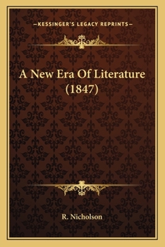 Paperback A New Era Of Literature (1847) Book
