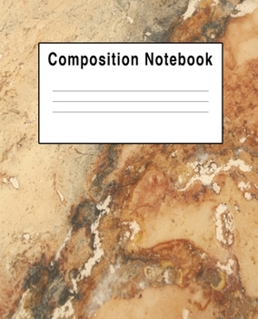 Paperback Composition Notebook: Brown Stone Granite Marble Book