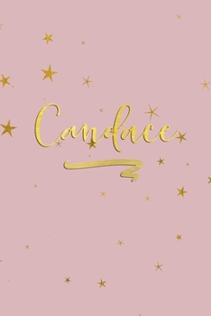 Candace: Personalized Journal to Write In | Rose Gold Line Journal