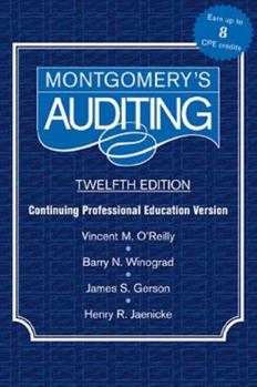 Paperback Montgomery Auditing Continuing Professional Education Book