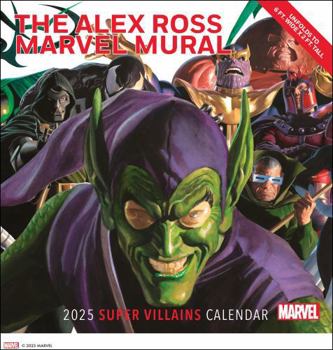 Calendar Alex Ross Marvel Super Villains Mural 2025 Oversized Wall Calendar Book