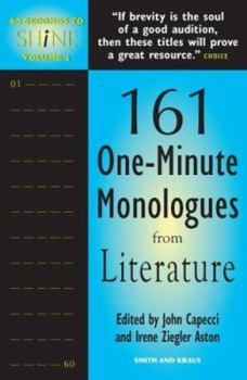 Paperback 161 One-Minute Monologues from Literatue Book