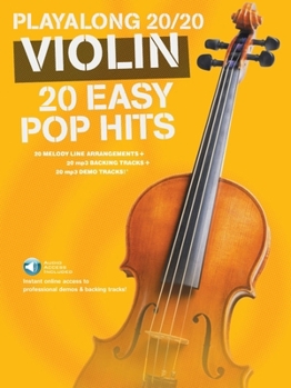 Misc. Play Along 20/20 - 20 Easy Pop Hits for Violin (Book/Online Audio) Book