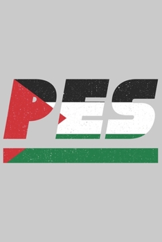 PES: Palästina Notizbuch mit karo 120 Seiten in weiß. Notizheft mit der palästinensischen Flagge (German Edition)