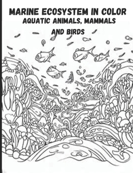 Paperback Marine Ecosystem in Color: aquatic Animals, Mammals and Birds [Portuguese] Book