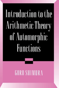 Paperback Introduction to Arithmetic Theory of Automorphic Functions Book