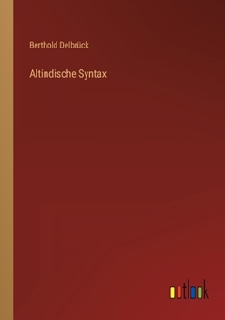 Paperback Altindische Syntax [German] Book