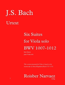 Paperback Six Suites for Viola Solo: Suites for Viola Bach Book