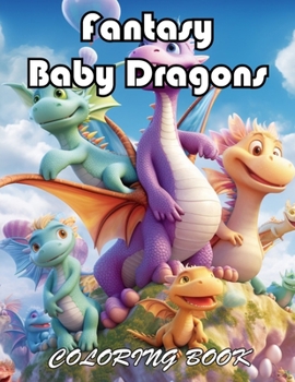 Fantasy Baby Dragons Coloring Book: 100+ Exciting And Easy Coloring Pages