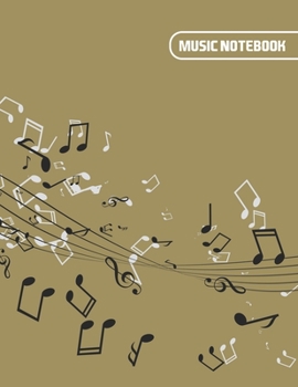Music Notebook: Manuscript Paper * Large (8.5" x 11") * 12 Stave * 100 Pages: Notes and Stave