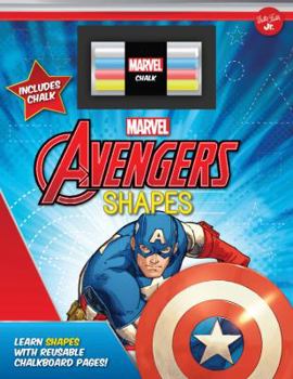 Board book Marvel's Avengers Chalkboard Shapes: Learn Shapes with Reusable Chalkboard Pages! Book