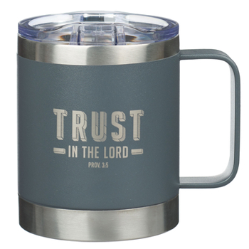 Misc. Stainless Steel Mug Trust in the Lord Proverbs 3:5 Book