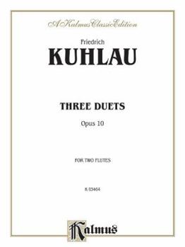Paperback Three Duets for Two Flutes, Op. 10 Book