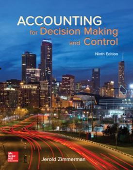 Hardcover Accounting for Decision Making and Control Book