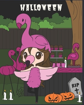 Halloween: Notebook College Ruled Journal Flamingo Costume