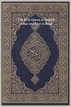Paperback The Holy Quran in English: Clear and Easy to Read Book