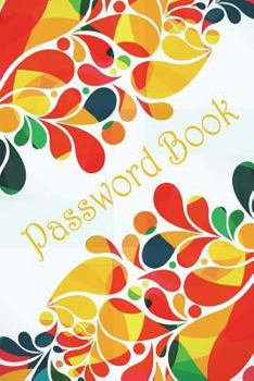 Paperback Password Book: Colorful-Ornamental-Abstract-Design Book