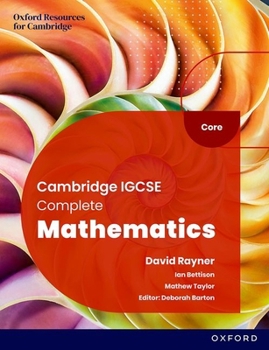 Paperback Cambridge IGCSE Complete Mathematics Core Student Book 6th E Book