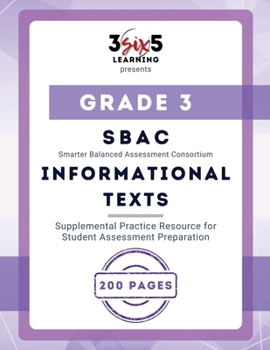 Paperback Grade 3: SBAC Practice Resource - Informational Passages Book