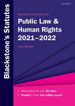 Paperback Blackstone's Statutes on Public Law & Human Rights 2021-2022 Book