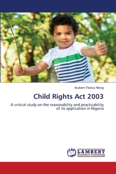 Paperback Child Rights Act 2003 Book