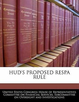 Paperback HUD's Proposed Respa Rule Book