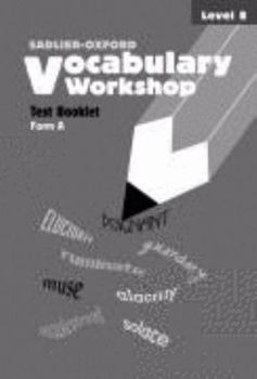 Paperback Vocabulary Workshop : Test Book Level E Form A Book
