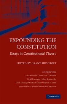 Hardcover Expounding the Constitution Book