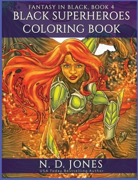 Paperback Black Superheroes Coloring Book