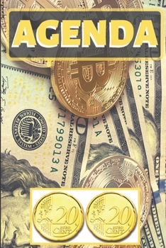Agenda 2020: semainier&journalier 12 mois vue mensuelle en d�but de mois confort prise de notes avec nombreuses annexes format 15 x 22 cm motif Bitcoin
